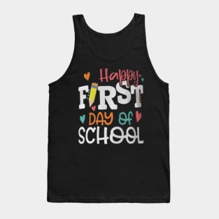 First Day Of School Teacher Kids Back to School Tank Top